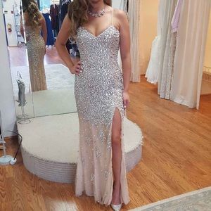 Jovani rhinestone embellished gown